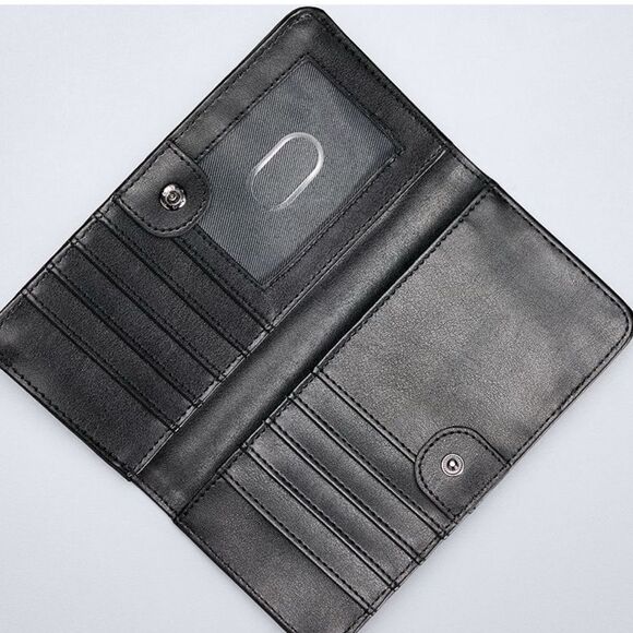 New Simply Vera Vera Wang Lilac Cream Studs Vivian Wallet - Picture 2 of 2